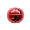 8cm red glossy metal star Christmas bell ornament for holiday tree decoration - Glossy Bright Red