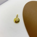 18K gold plated necklace with a circular letter P pendant featuring zircon micro-inlay - Letter P Pendant + Universal Chain