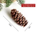 Piña artificial de color marrón oscuro de 7,5 cm para coronas y decoración navideña - Piña artificial de 7.5cm / 500g