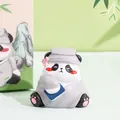 Cute panda scholar resin figurine in traditional robe with book and gift box - Scholar Panda / Color Box