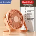 6 inch USB desk fan in coral pink with two speed levels and wide angle air circulation - 6-inch Macaron Pink