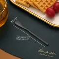 Matte black 304 stainless steel coffee spoon for desserts, dimensions 13cm by 1.3cm - Stirring Spoon / 130mm / Black