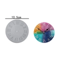 Molde de silicona de 10,5 cm para reloj con números romanos y resina epoxi - Números Romanos (Pequeño)