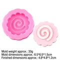 Rosa Silikonform für Narutomaki Fischkuchenform zum Backen und Basteln mit Harz - Einzelne Narutomaki / Rosa