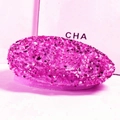 Sparkly pink sequin beret for women, stylish French style fashion hat for winter - Rose Red