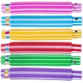 Set of 6 colorful LED pop tubes in pink, blue, yellow, red, green, and purple - 2.9 Dual-color Light-up Tube