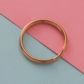 Macro di anello a doppia spirale da 25mm in acciaio inossidabile oro rosa per portachiavi - Oro rosa