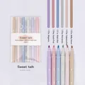 Set de surligneurs Morandi à double pointe aux couleurs pastel douces pour étudiants - Série Sweet - Lot de 6 Couleurs