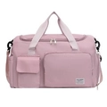 Pink large capacity fitness bag with dedicated shoe compartment and waterproof fabric - Standard Edition / Sakura Pink