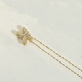 Elegant gold letter K pendant necklace with sparkling micro-paved cubic zirconia stones - Letter K