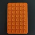 Vibrant orange silicone 40-suction cup mat for mobile phones and tablet devices - Double Sided 24 Holes / Orange