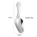 304 stainless steel tea spoon with crown handle design, 11cm length and silver mirror finish - 11cm / Silver
