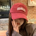 Retro dark red washed cotton baseball cap with white Colorado embroidery for men and women - COLORADO Embroidery - Wine Red