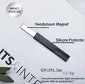 Magnete occhio di gatto in neodimio con custodia protettiva in silicone nero 60mm - CT-16 Magnete Lungo Cat Eye (Con Custodia in Silicone)