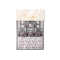 Japanese style Peony Pavilion nail art stickers in dark pink and black for manicure - Peony Pavilion (wy-48)