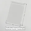 8x12cm transparent PVC jewelry zip bag with thickened seal for storage and display - 48 Mil / 8x12cm / Clear