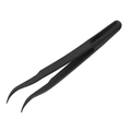 Precision black curved tweezers for diamond painting and DIY handmade nail art tools - Curved Tip / Black