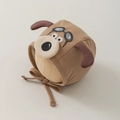 Détail du bonnet aviateur chien pour bébé avec protège-oreilles et broderie 3D kaki - 36-45cm(0-12 Mois) / Kaki