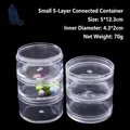 5-layer stackable clear acrylic jewelry organizer box for beads and small parts - Small 5-Layer Stackable Container