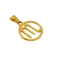 Pendentif signe du zodiaque Scorpion doré en acier inoxydable poli avec finition métal - Scorpion - Pendentif Simple