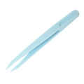 Light blue nylon pointed tweezers for diamond painting and DIY handicraft tools - Straight Tip / Blue