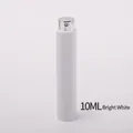 Atomizzatore per profumo bianco opaco da 10ml con spruzzatore argento da viaggio - 10ml / Bianco Lucido