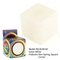Klassieke 3x3 speedcube in wit met kleurrijke verpakking voor de detailhandel - Wit Vierkant Zonder Veer (Kleurdoos)