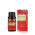 10ml Pure Grapefruit Essential Oil in amber glass bottle with red tropical floral packaging - Grapefruit Oil
