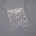 Rainbow unicorn nail art stickers with thin adhesive backing and macaron color design - Rainbow Pegasus (TS-3054)