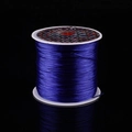 Flat elastic crystal string in deep blue for DIY beaded jewelry and bracelets - Navy Blue