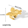 Gold Butterfly Shape Ring (TR4201)
