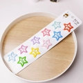 Lot de 10 pinces à cheveux étoiles aux couleurs bonbon pastel sur carte de support - Émail peinture soft touch (10 pièces/carte)
