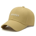 Cappellino da baseball classico in twill di cotone kaki con ricamo bianco Always laterale - Regolabile / Giallo