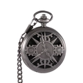 Macro shot of vintage hollow gear and star pattern on gunmetal pocket watch case - Gear Antique Silver (With Dice)
