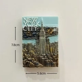 Relief resin New York City fridge magnet with Empire State Building skyline design - New York City USA