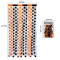 Size specifications for black and orange spider foil curtain Halloween party decoration - Multicolor Spider