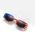 Rechthoekige zonnebril met Amerikaanse vlagpatroon voor Independence Day party - 3391 Symmetrisch B