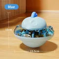 Blue chick-shaped tumbler pet puzzle feeder toy with dimensions 12cm height and 13.5cm width - 12cmx13.5cm / Blue