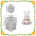 Rabbit shaped silicone molds for DIY resin casting including two different sizes - Rabbit Candle Holder Set