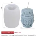 Silicone mold for Four-faced Buddha candle, includes product and mold dimensions - Four-Faced Buddha LZ-315