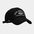 Detalle del bordado 1989 New York en gorra de béisbol de algodón negro de alta calidad - M (56-58cm) / Negro