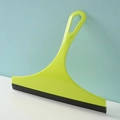 Lime green window squeegee with flexible black rubber blade and hanging hole for home use - Candy Series / Candy Green