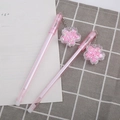 Penne gel rosa con ciondolo a forma di ciliegio e sabbie mobili per studentesse - Penna con Ciondolo Sakura - Rosa