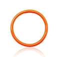 Bracciale rigido arancione lucido con glitter dorati e finitura a specchio - Bracciale rigido liscio arancione scuro (30009)