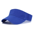 Royal blue sun visor cap in twill cotton for running and outdoor sports activities - One Size / Sapphire Blue