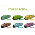Interactive electric crawling caterpillar cat toy in six vibrant color variations - Remote Control Caterpillar - Assorted Colors