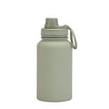 650ml stainless steel sports bottle with portable handle in matte sage green finish - 650ml / Sport / Bean Green