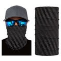 Seamless carbon fiber pattern thermal magic neck gaiter for outdoor cycling and skiing - S518 Carbon Fiber