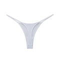 String en coton côtelé blanc pour femme avec bretelles fines et style minimaliste - S / Blanc