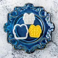 Ausstechformen Set in Weihnachtsgeschenkform aus lebensmittelechtem Kunststoff 3.9x3.9cm - Weihnachtsgeschenkbox